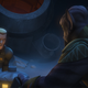 Kallus and Zeb, begrudgingly forced to work together after they both crash land on an ice world in the season 2 episode “The Honorable Ones.”